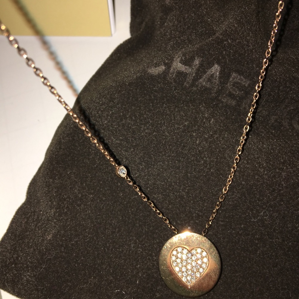 Authentic Michael Kors Rose Gold Necklace NWOT - Picture 5 of 6
